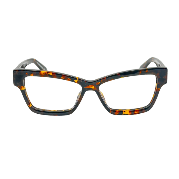 Armazón Oftálmico Unisex Off-White OERJ077F24PLA0016000 Café Cat-Eye Medium