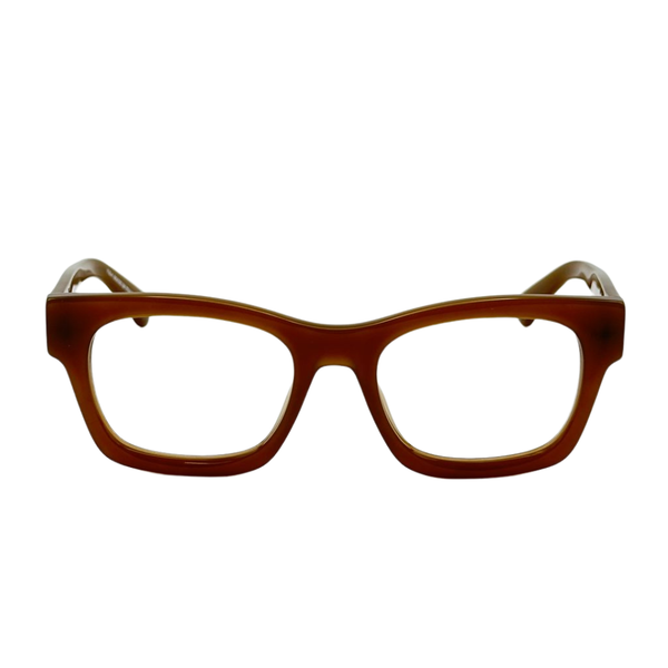 Armazón Oftálmico Unisex Off-White OERJ078F24PLA0017400 Café Cuadrado Medium