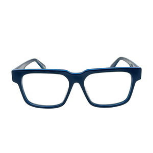 Armazón Oftálmico Unisex Off-White OERJ07LF24PLA0014800 Azul Cuadrado Medium