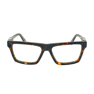 Armazón Oftálmico Unisex Off-White OERJ07BF24PLA0016000 Café Cuadrado Large