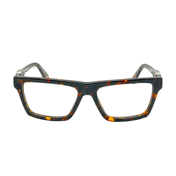 Armazón Oftálmico Unisex Off-White OERJ07BF24PLA0016000 Café Cuadrado Large
