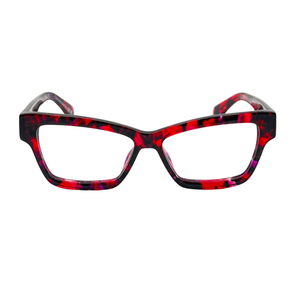 Armazón Oftálmico Unisex Off-White OERJ077F24PLA0012900 Rosa Cat-Eye Medium