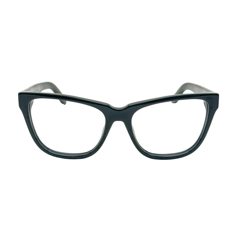 Armazón Oftálmico Unisex Off-White OERJ07AF24PLA0011000 Negro Cat-Eye Large