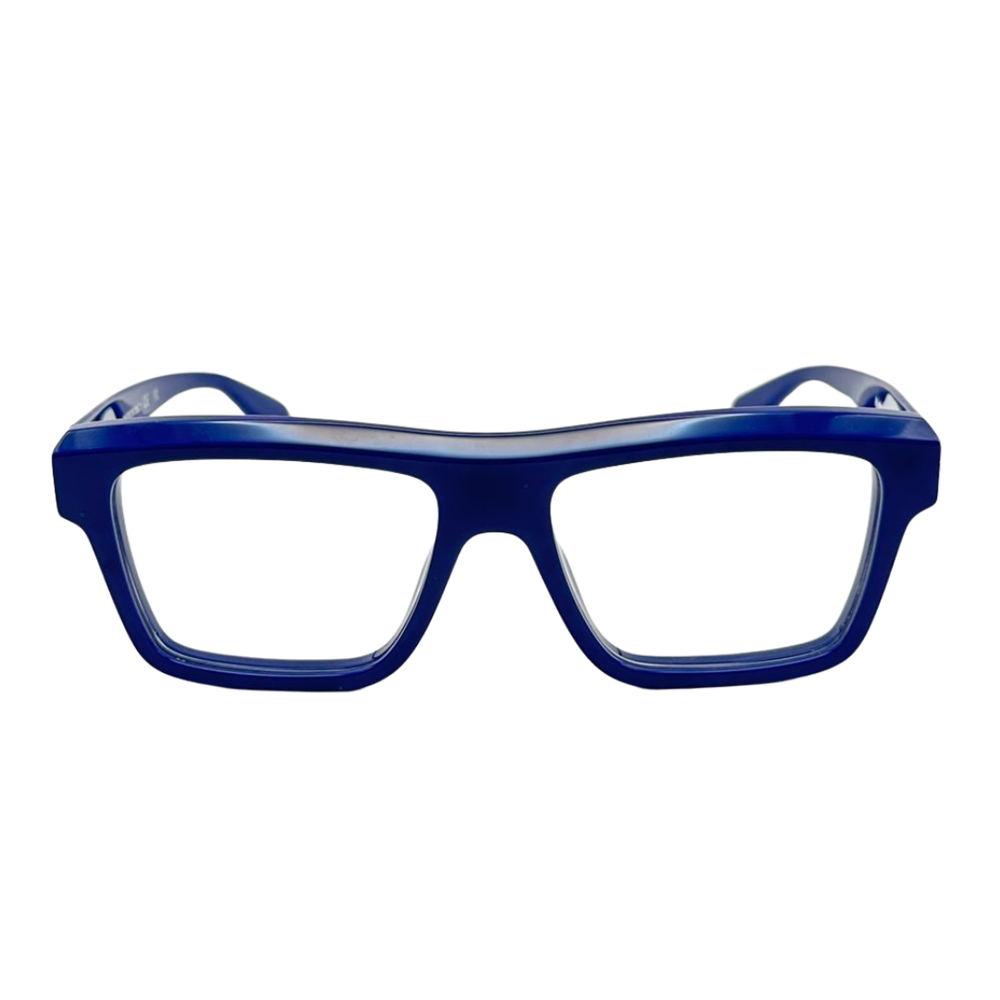 Armazón Oftálmico Unisex Off-White OERJ07HF24PLA0014500 Azul Cuadrado Large
