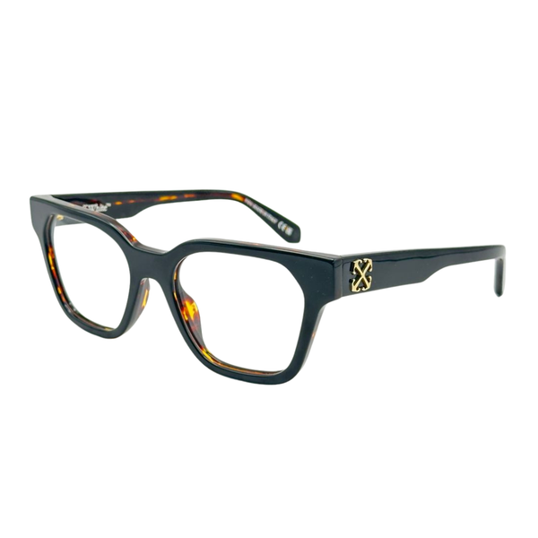 Armazón Oftálmico Unisex Off-White OERJ07LF24PLA0011000 Negro Cuadrado Large