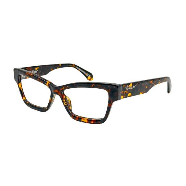 Armazón Oftálmico Unisex Off-White OERJ077F24PLA0016000 Café Cat-Eye Medium