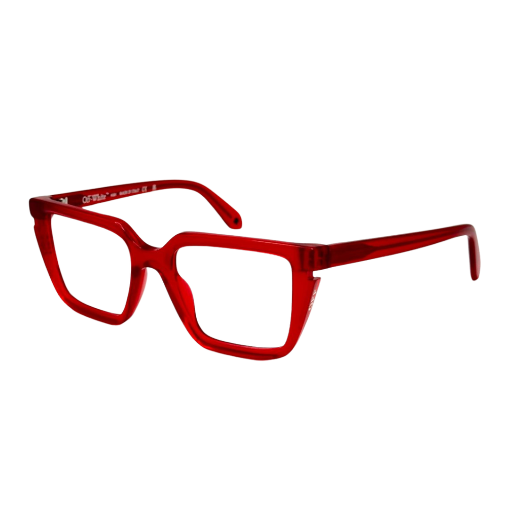 Armazón Oftálmico Unisex Off-White OERJ052C99PLA0012500 Rojo Cuadrado Medium