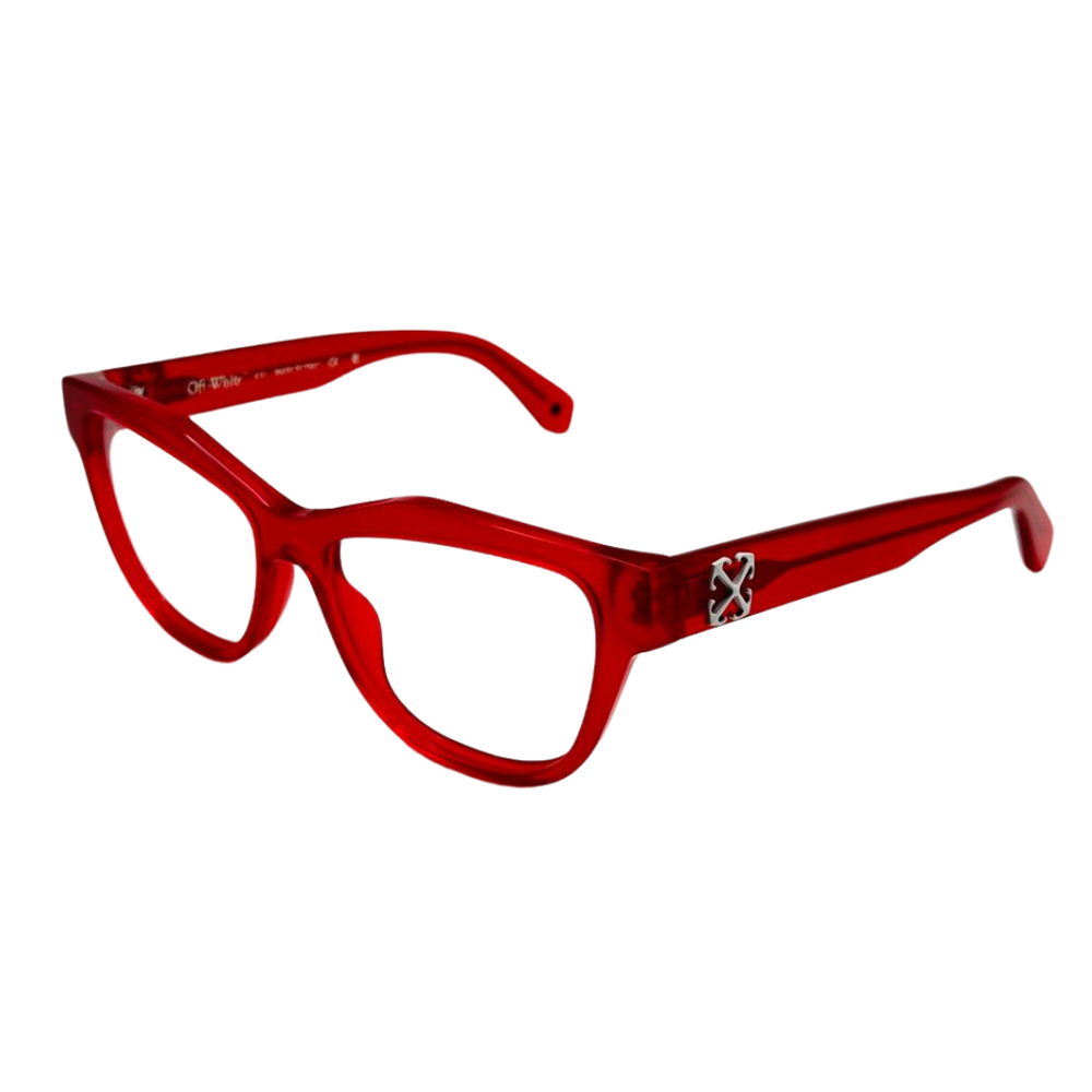 Armazón Oftálmico Unisex Off-White OERJ07GF24PLA0012500 Rojo Cat-Eye Medium