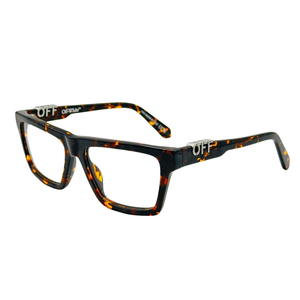 Armazón Oftálmico Unisex Off-White OERJ07BF24PLA0016000 Café Cuadrado Large