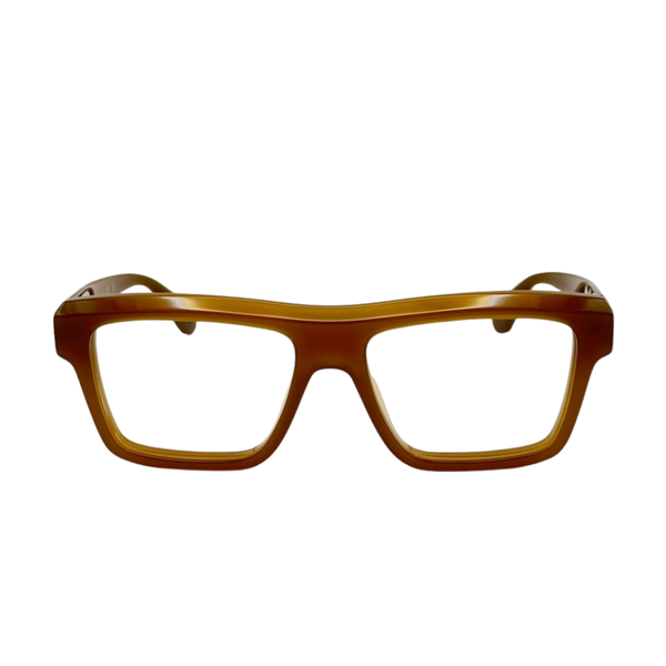 Armazón Oftálmico Unisex Off-White OERJ07HF24PLA0017400 Café Cuadrado Large
