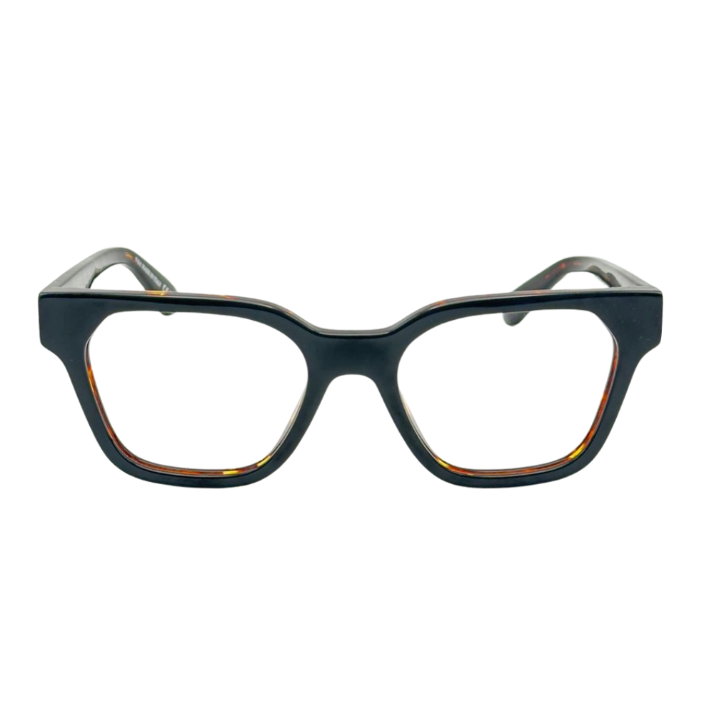 Armazón Oftálmico Unisex Off-White OERJ07LF24PLA0011000 Negro Cuadrado Large