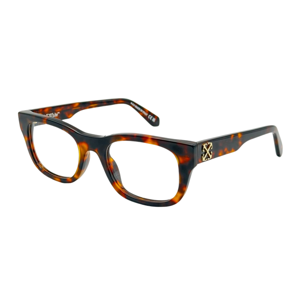 Armazón Oftálmico Unisex Off-White OERJ07NF24PLA0016000 Café Redondo Medium