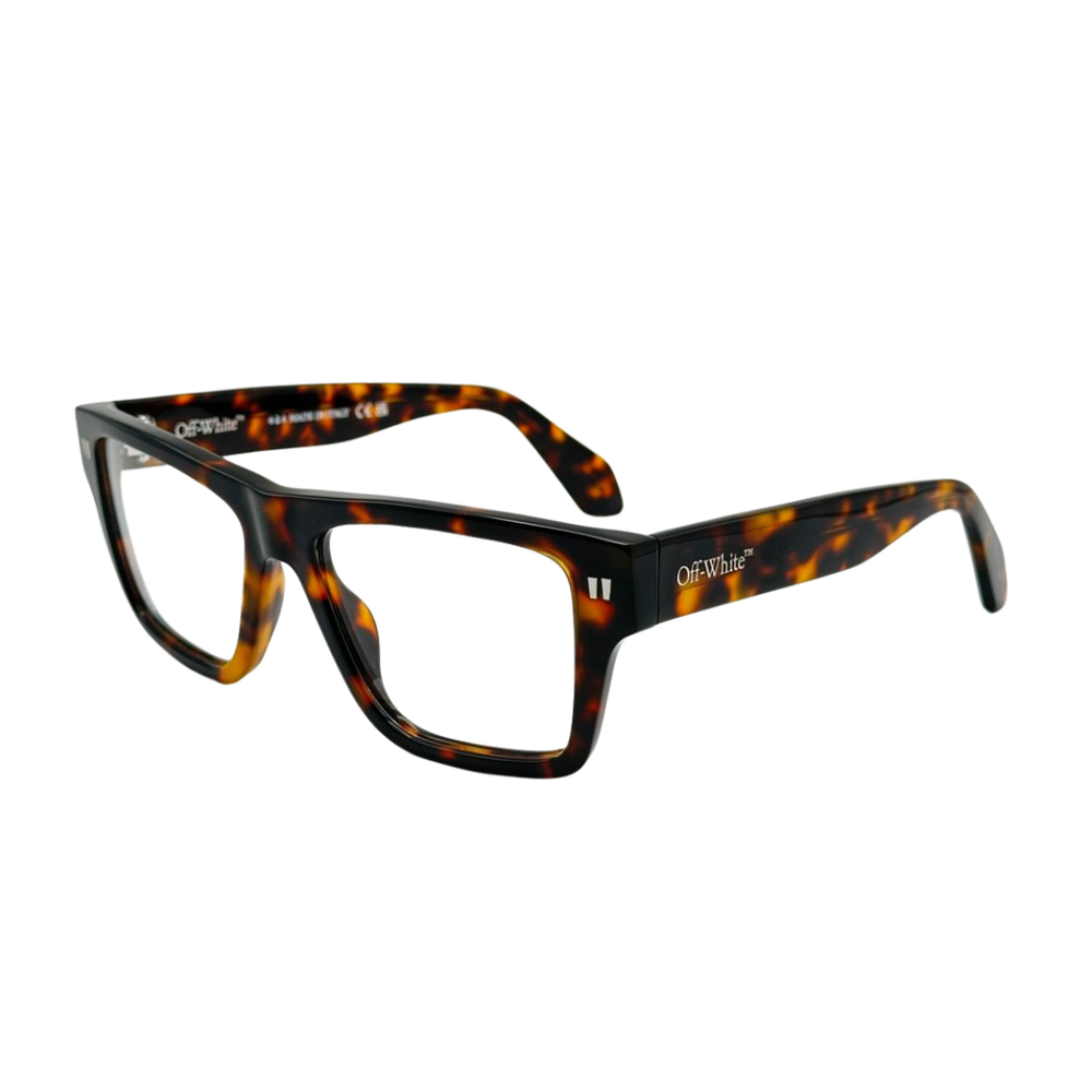 Armazón Oftálmico Unisex Off-White OERJ075F24PLA0016000 Café Cuadrado Large