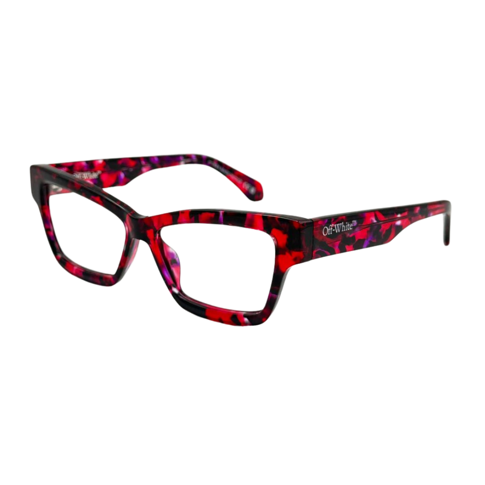 Armazón Oftálmico Unisex Off-White OERJ077F24PLA0012900 Rosa Cat-Eye Medium