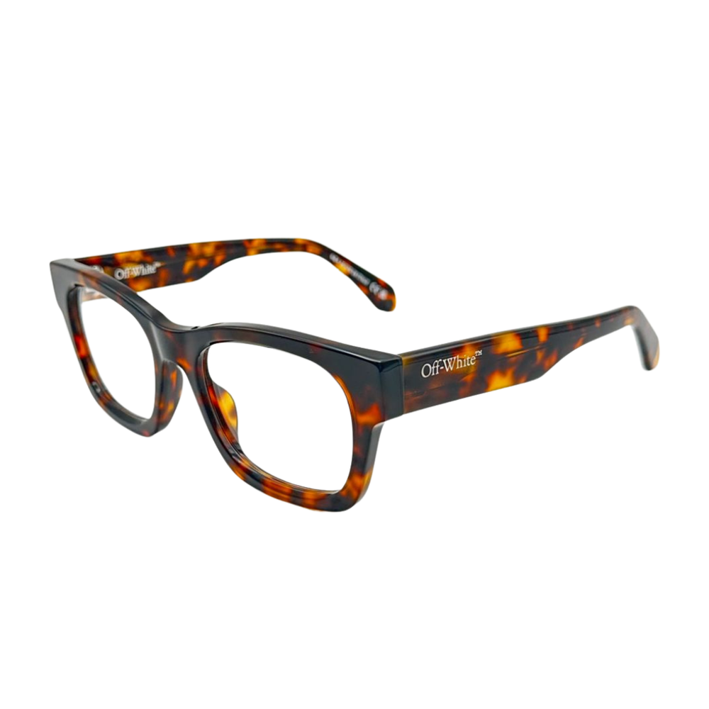 Armazón Oftálmico Unisex Off-White OERJ078F24PLA0016000 Café Cuadrado Medium