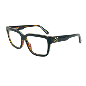 Armazón Oftálmico Unisex Off-White OERJ07MF24PLA0011000 Negro Cuadrado Large