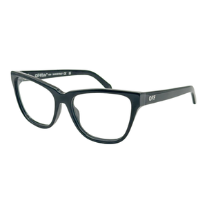 Armazón Oftálmico Unisex Off-White OERJ07AF24PLA0011000 Negro Cat-Eye Large