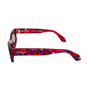 Gafa Solar Unisex Off-White OERI135F24PLA0012907 Havana Red/Purple