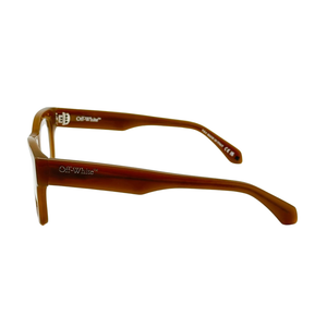 Armazón Oftálmico Unisex Off-White OERJ078F24PLA0017400 Café Cuadrado Medium