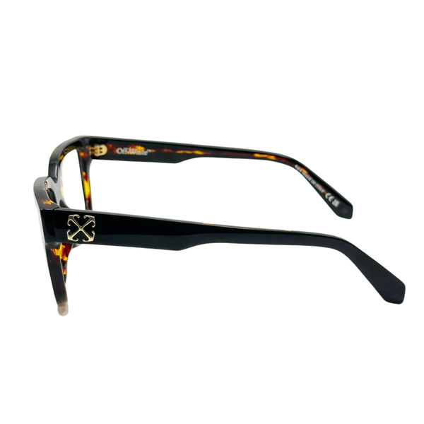 Armazón Oftálmico Unisex Off-White OERJ07MF24PLA0011000 Negro Cuadrado Large