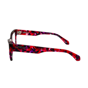 Armazón Oftálmico Unisex Off-White OERJ077F24PLA0012900 Rosa Cat-Eye Medium