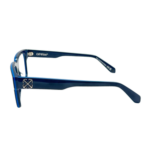 Armazón Oftálmico Unisex Off-White OERJ07LF24PLA0014800 Azul Cuadrado Medium