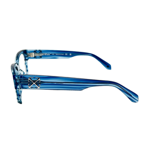 Armazón Oftálmico Unisex Off-White OERJ059C99PLA0014400 Azul Cuadrado Medium