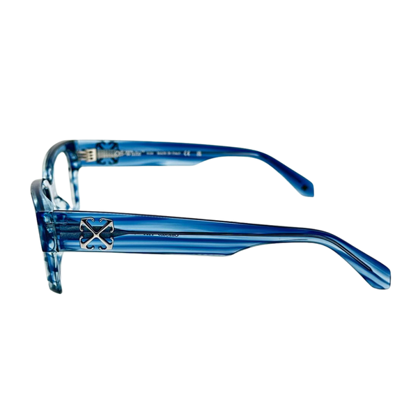 Armazón Oftálmico Unisex Off-White OERJ059C99PLA0014400 Azul Cuadrado Medium
