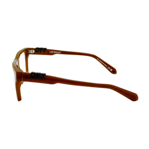 Armazón Oftálmico Unisex Off-White OERJ07BF24PLA0017400 Café Cuadrado Large