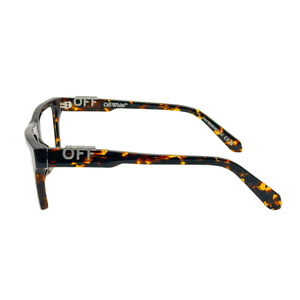 Armazón Oftálmico Unisex Off-White OERJ07BF24PLA0016000 Café Cuadrado Large