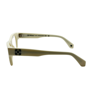 Armazón Oftálmico Unisex Off-White OERJ07EF24PLA0010100 Blanco Cuadrado Medium