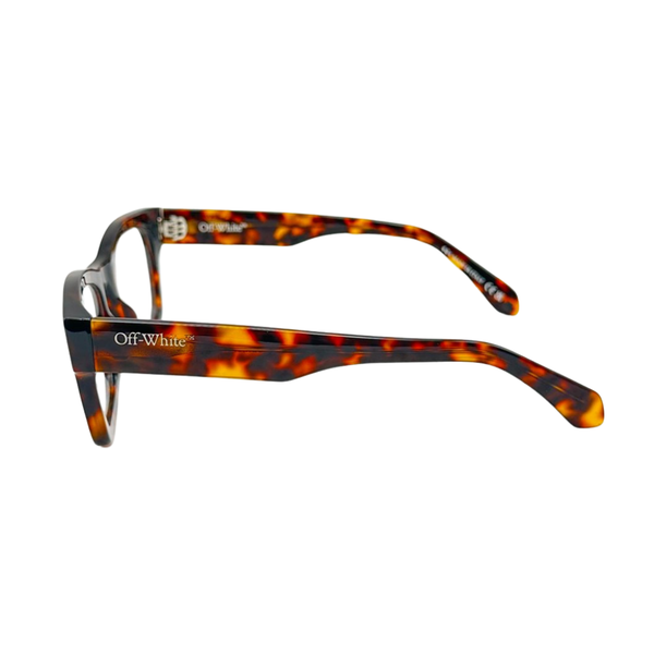 Armazón Oftálmico Unisex Off-White OERJ078F24PLA0016000 Café Cuadrado Medium