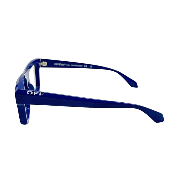 Armazón Oftálmico Unisex Off-White OERJ07HF24PLA0014500 Azul Cuadrado Large