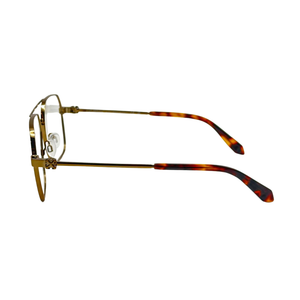 Armazón Oftálmico Unisex Off-White OERJ07JF24MET0017500 Bronce Aviador Large