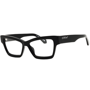 Armazón Oftálmico Unisex Off-White OERJ077F24PLA0011000 Negro Cat-Eye Medium