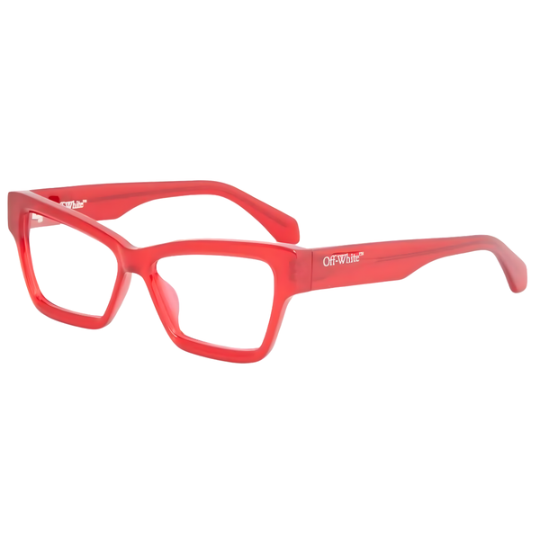 Armazón Oftálmico Unisex Off-White OERJ077F24PLA0012500 Rojo Cat-Eye Medium