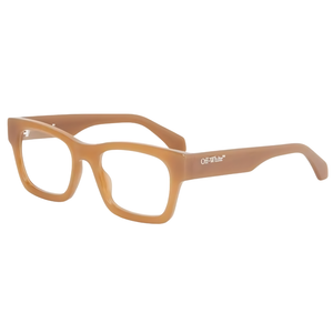 Armazón Oftálmico Unisex Off-White OERJ078F24PLA0017400 Café Cuadrado Medium