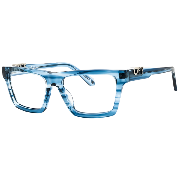 Armazón Oftálmico Unisex Off-White OERJ07BF24PLA0014400 Azul Cuadrado Large