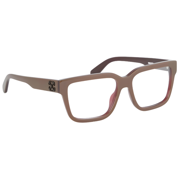 Armazón Oftálmico Unisex Off-White OERJ07MF24PLA0017400 Café Cuadrado Large