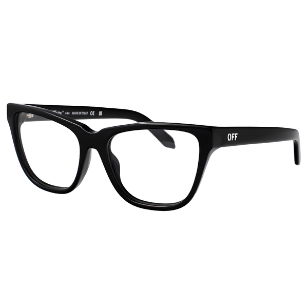 Armazón Oftálmico Unisex Off-White OERJ07AF24PLA0011000 Negro Cat-Eye Large