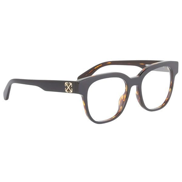 Armazón Oftálmico Unisex Off-White OERJ07OF24PLA0011000 Café Redondo Medium