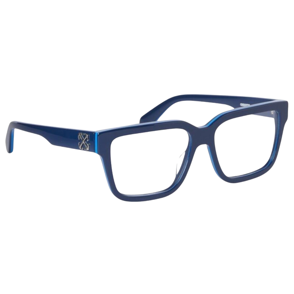 Armazón Oftálmico Unisex Off-White OERJ07MF24PLA0014800 Azul Cuadrado Medium